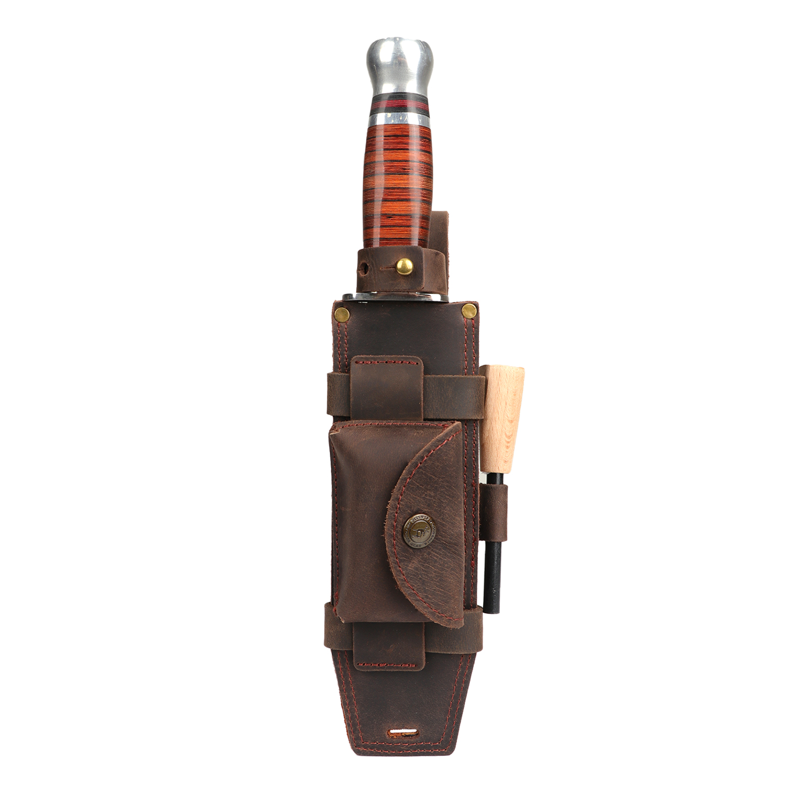 Tourbon Camping Leather thKnif - đánh giá và giá Bushcraft Knife Fixed