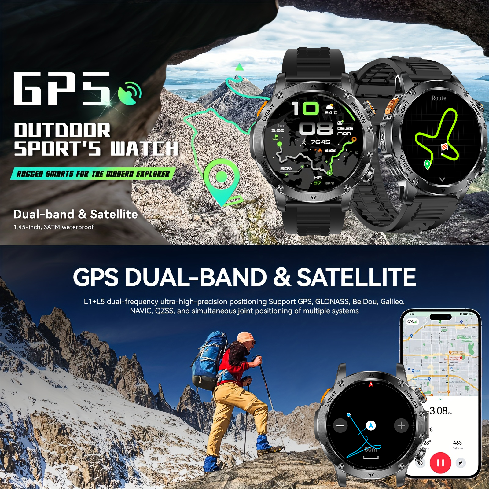 2025 New GPS Outdoor Sports Sm - đánh giá và giá Compass Lensatic