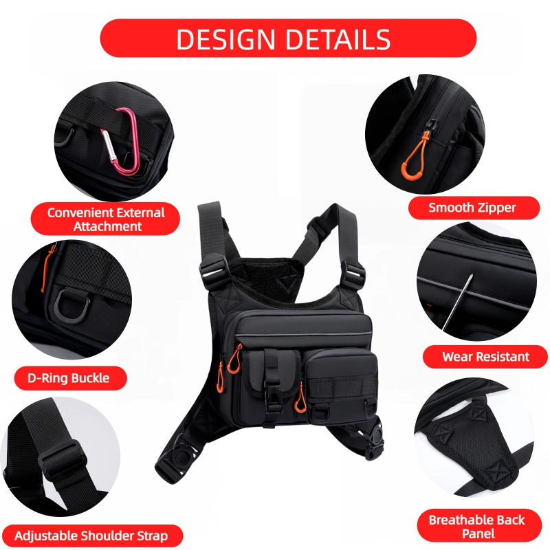Men's Tactical Chest Bag, Runn - đánh giá và giá Fishing Kit Compact