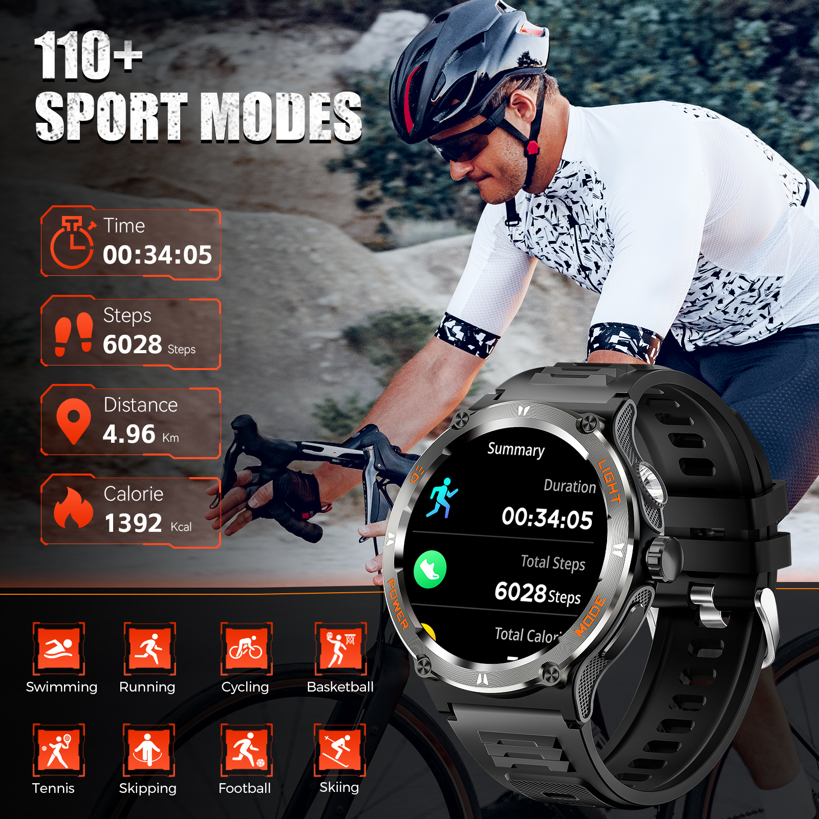 EIGIIS Smart Watch 3ATM Waterp - đánh giá và giá Compass Lensatic
