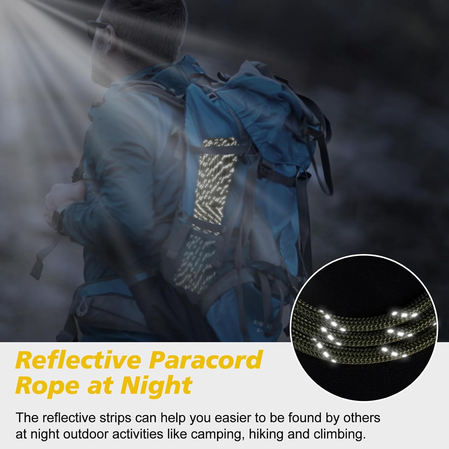1000lb Reflective Paracord 4mm - đánh giá và giá Para Cord 1000Ft