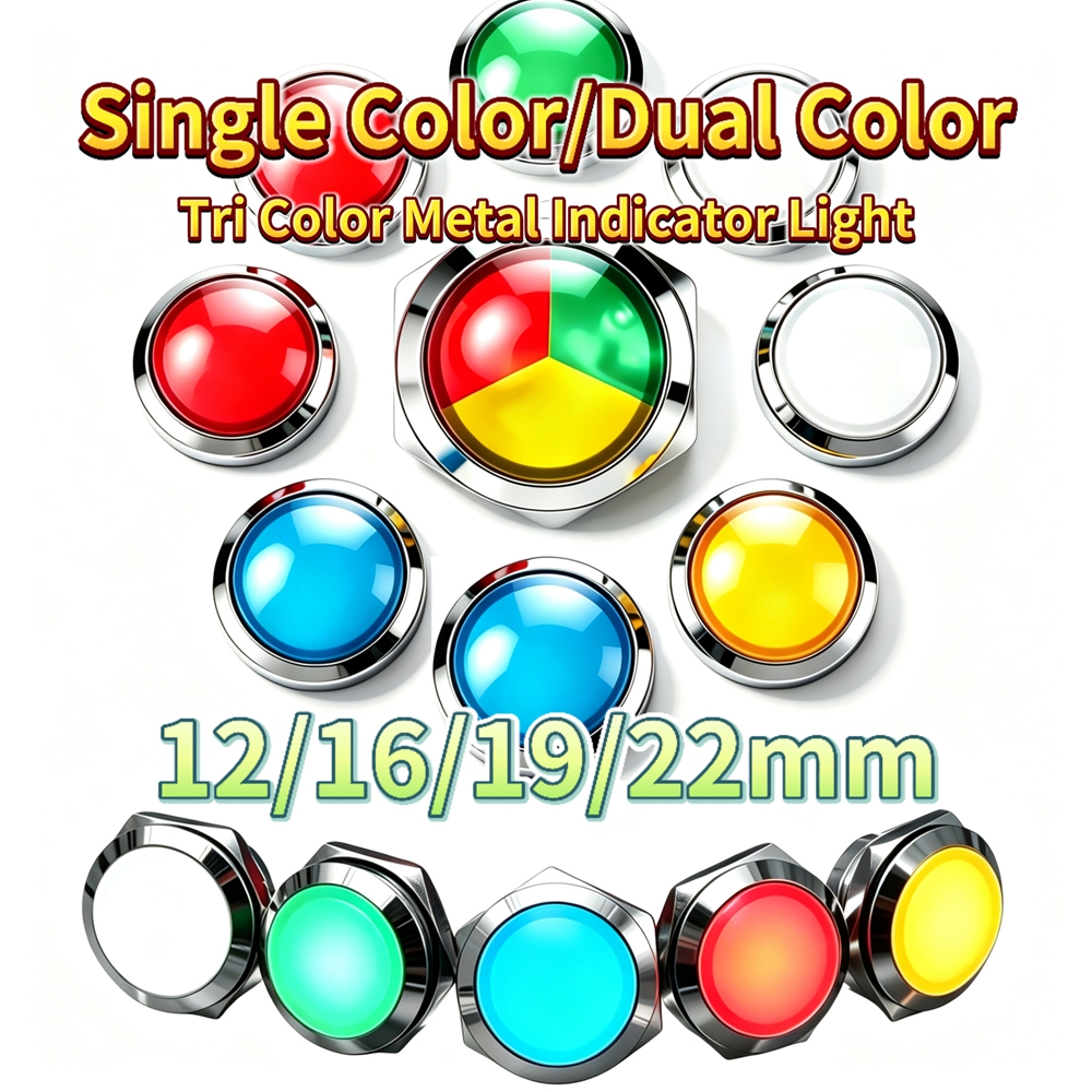 12mm 16mm 19mm 22mm Metal LED  - đánh giá và giá Signal Panel Orange