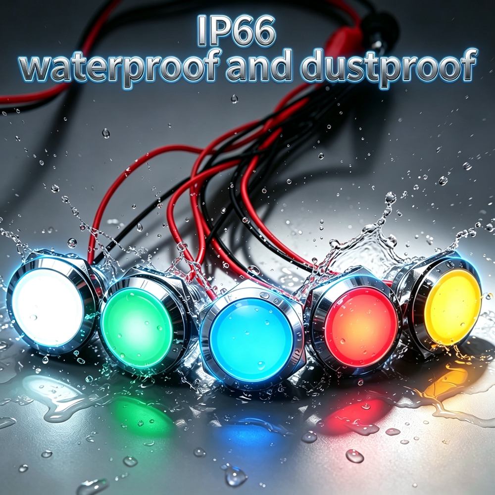 12mm 16mm 19mm 22mm Metal LED  - đánh giá và giá Signal Panel Orange