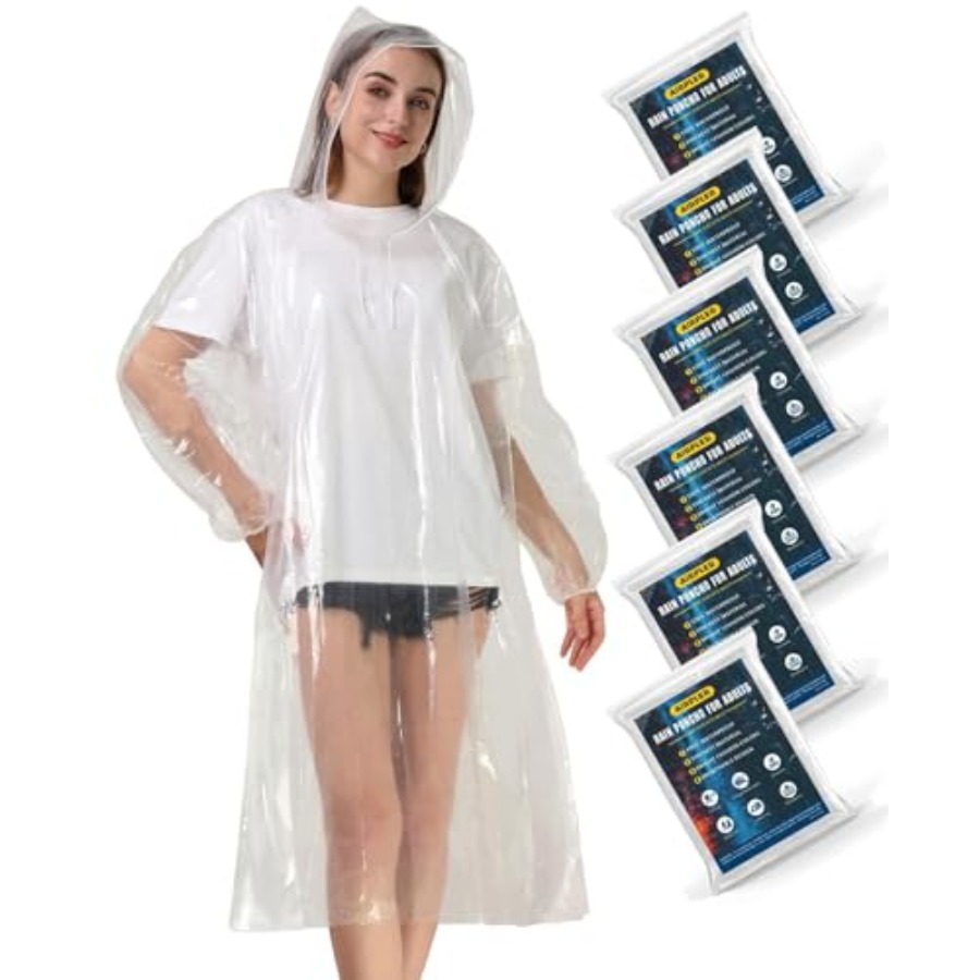 Disposable Rain Ponchos for Ad - đánh giá và giá Emergency Poncho Rain