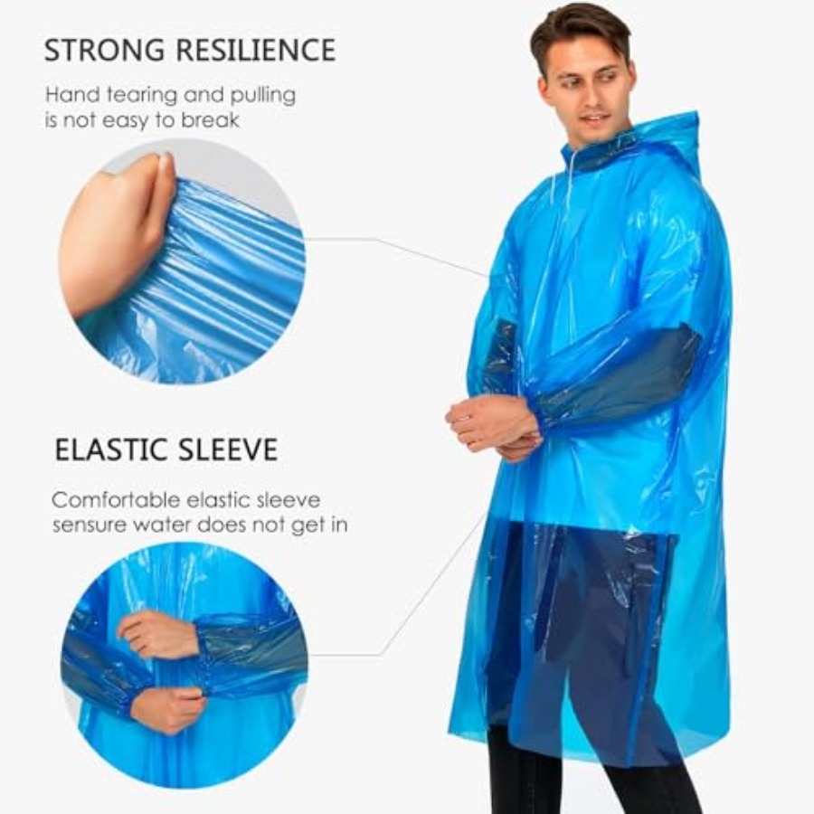 Disposable Rain Ponchos for Ad - đánh giá và giá Emergency Poncho Rain