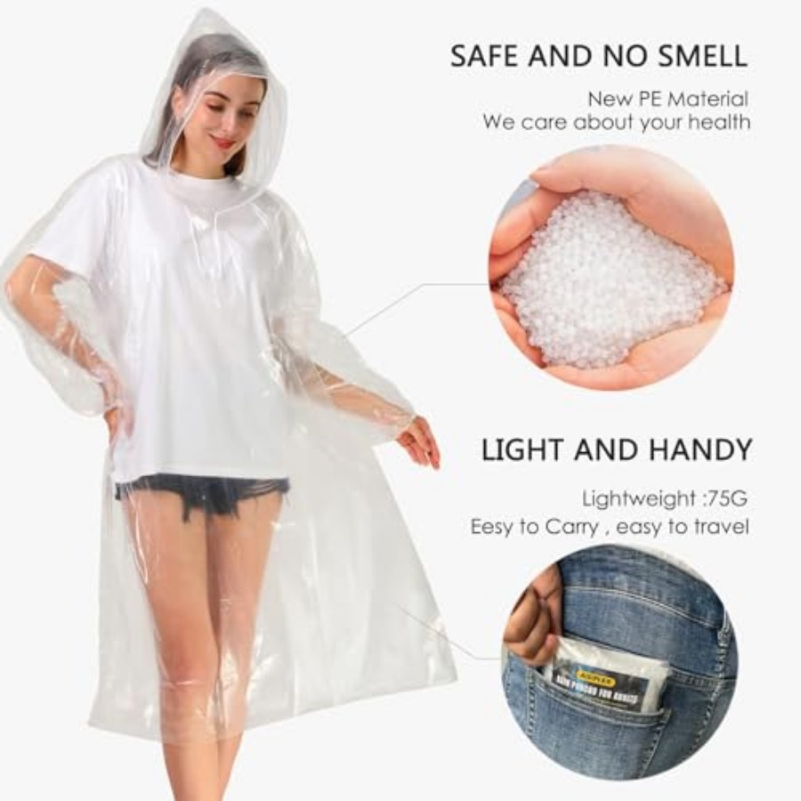 Disposable Rain Ponchos for Ad - đánh giá và giá Emergency Poncho Rain