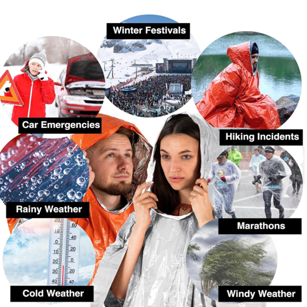 Portable Outdoor Emergency Rai - đánh giá và giá Emergency Poncho Rain