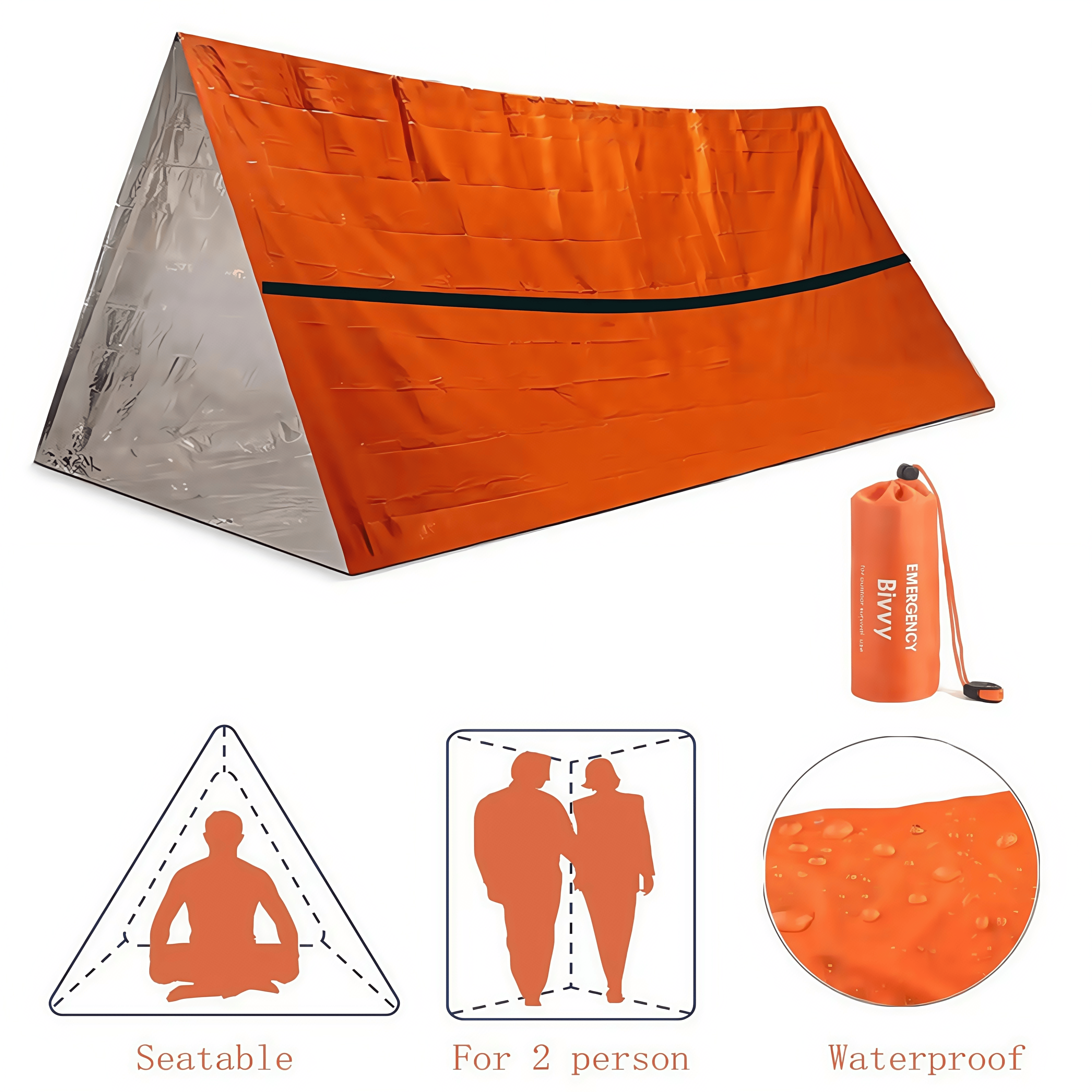 2-Person Emergency Survival Sh - đánh giá và giá Emergency Mylar Tent
