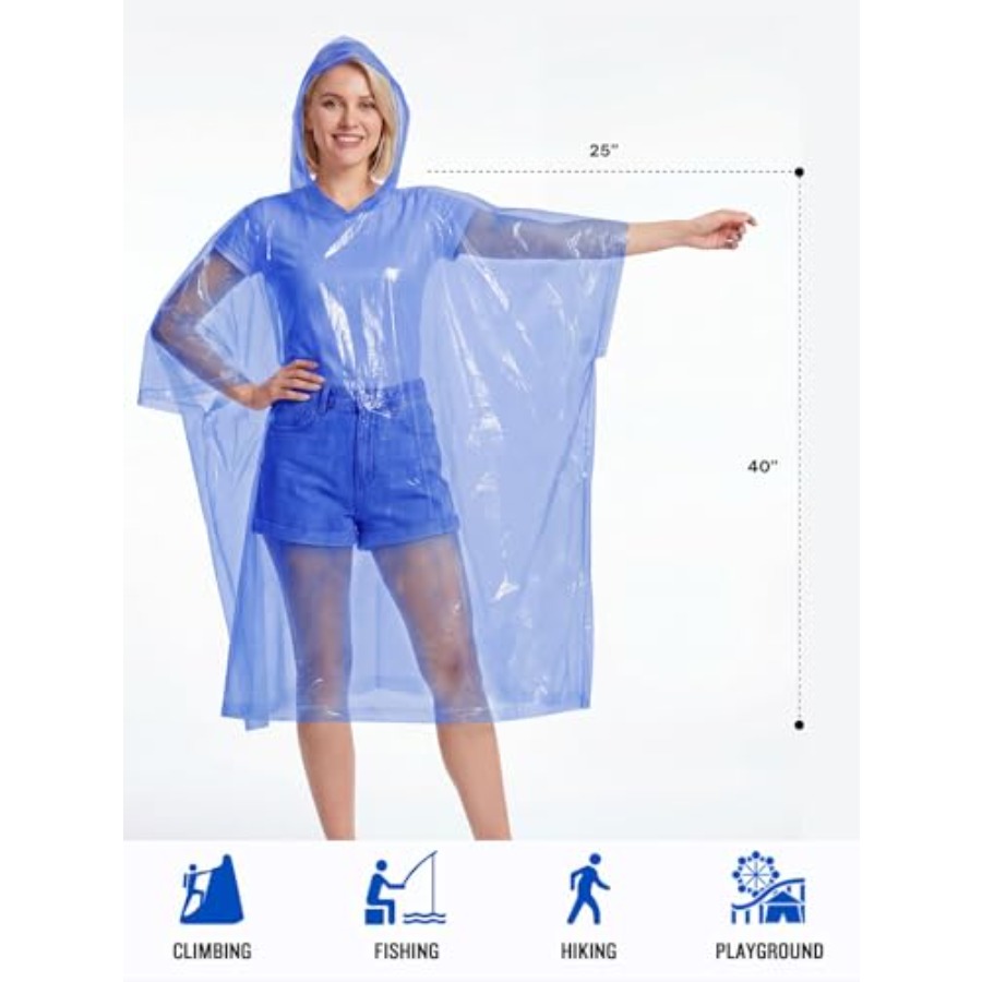 Disposable Rain Ponchos Emerge - đánh giá và giá Emergency Poncho Rain