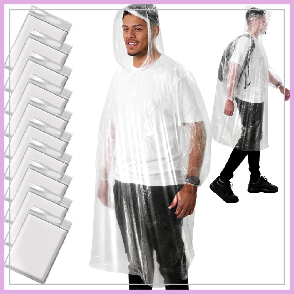 Disposable Rain Poncho for Adu - đánh giá và giá Emergency Poncho Rain