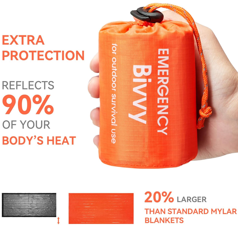 Emergency Sleeping Bag Surviva - đánh giá và giá Emergency Mylar Tent