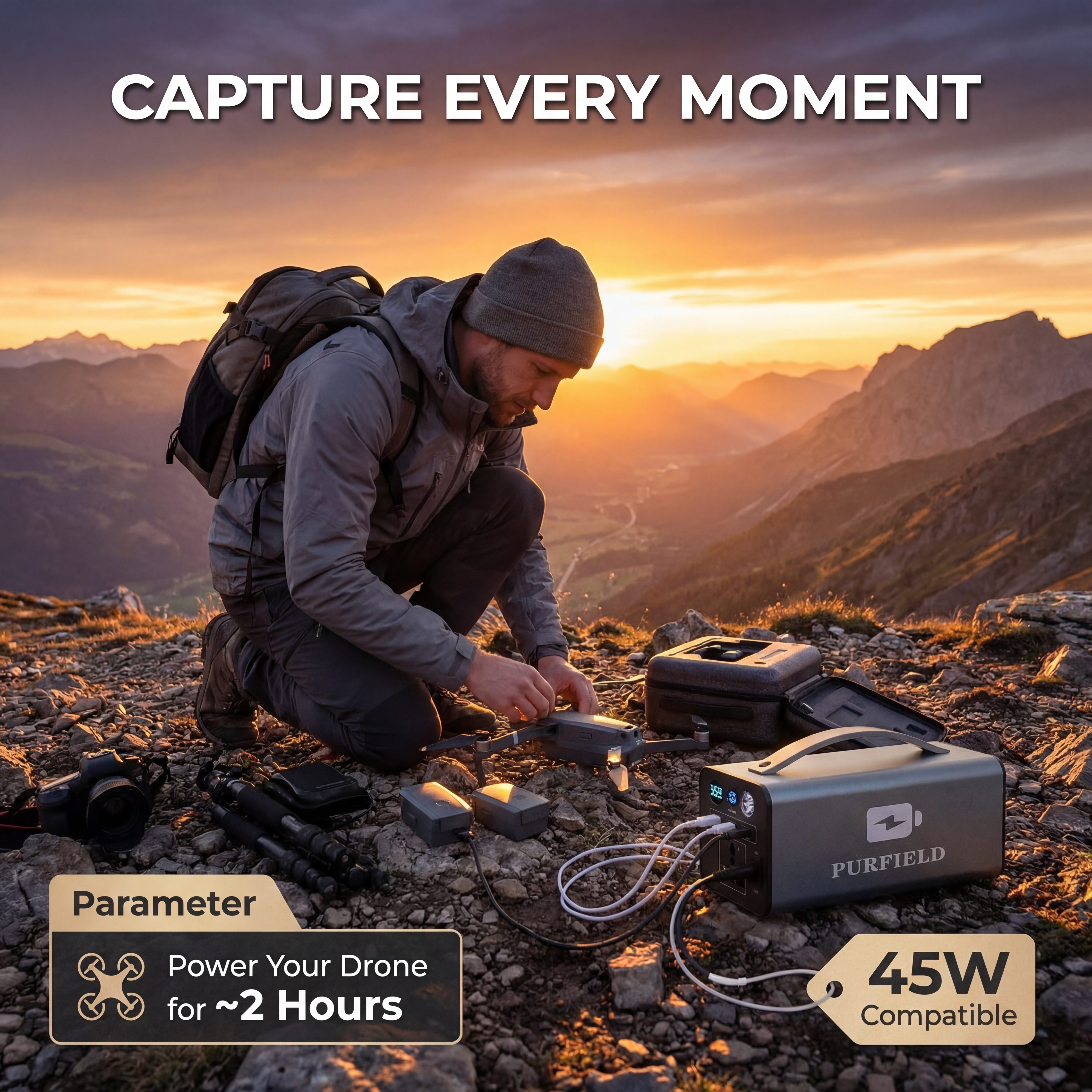 180W Outdoor Power Station 320 - đánh giá và giá Solar Emergency Charger