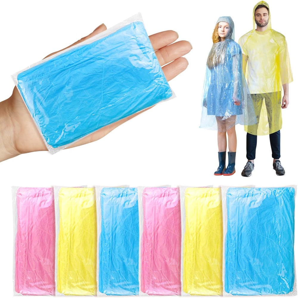 twoworld 30 Pcs Disposable Rai - đánh giá và giá Emergency Poncho Rain