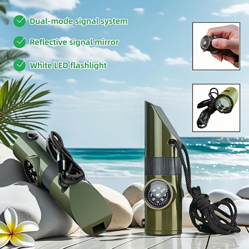 3-in-1 Emergency Whistles with - đánh giá và giá Emergency Whistle Loud