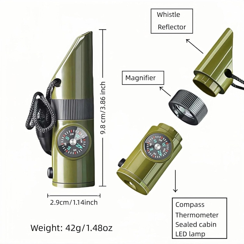 3-in-1 Emergency Whistles with - đánh giá và giá Emergency Whistle Loud