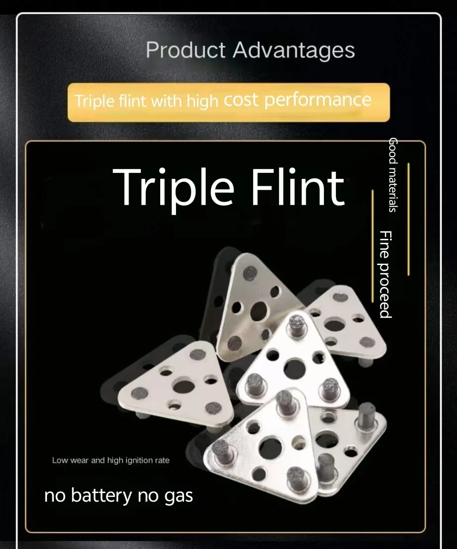 1pc Spark lighter stone Triple - đánh giá và giá Fire Starting Kit