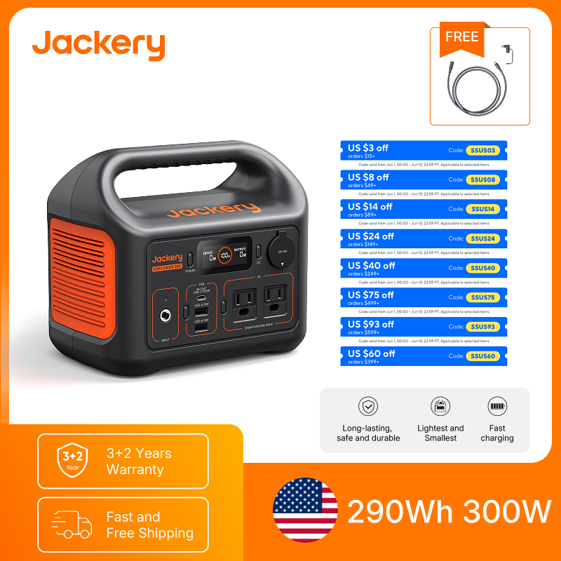 Jackery Portable Power Station - đánh giá và giá Solar Emergency Charger