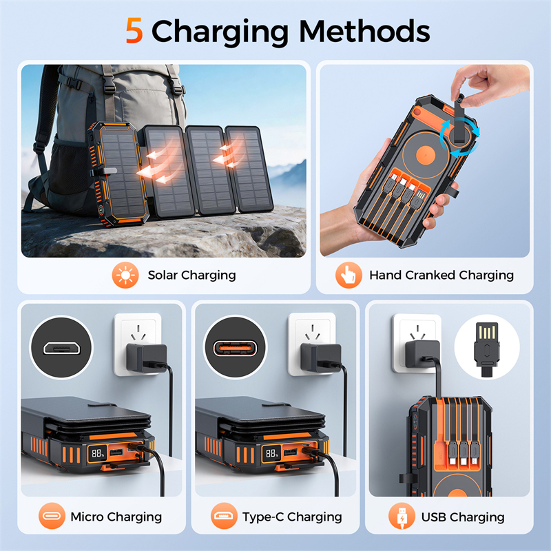 20000mAh Hand Crank Solar Powe - đánh giá và giá Solar Emergency Charger