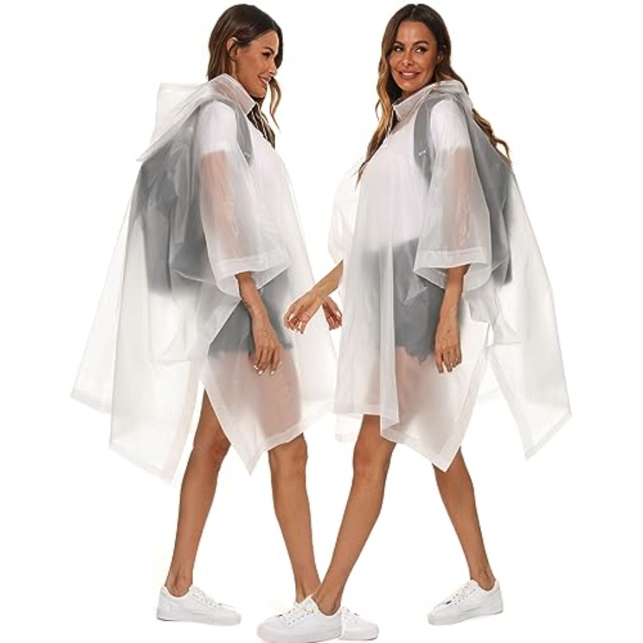 2 Pack Rain Ponchos for Adults - đánh giá và giá Emergency Poncho Rain