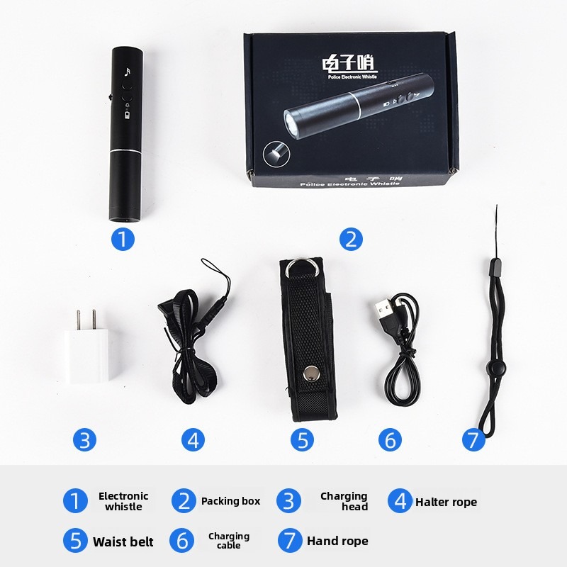 New LED Flashlight Electronic  - đánh giá và giá Emergency Whistle Loud