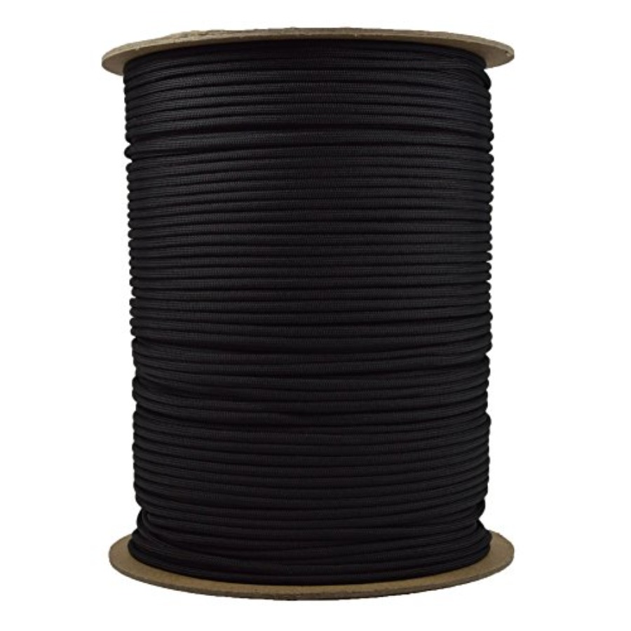 Paracord 1000 ft. Spool - Blac - đánh giá và giá Para Cord 1000Ft