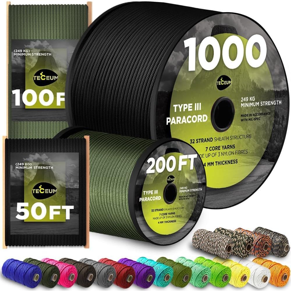 5/32 1000ft Paracord Rope - 20 - đánh giá và giá Para Cord 1000Ft