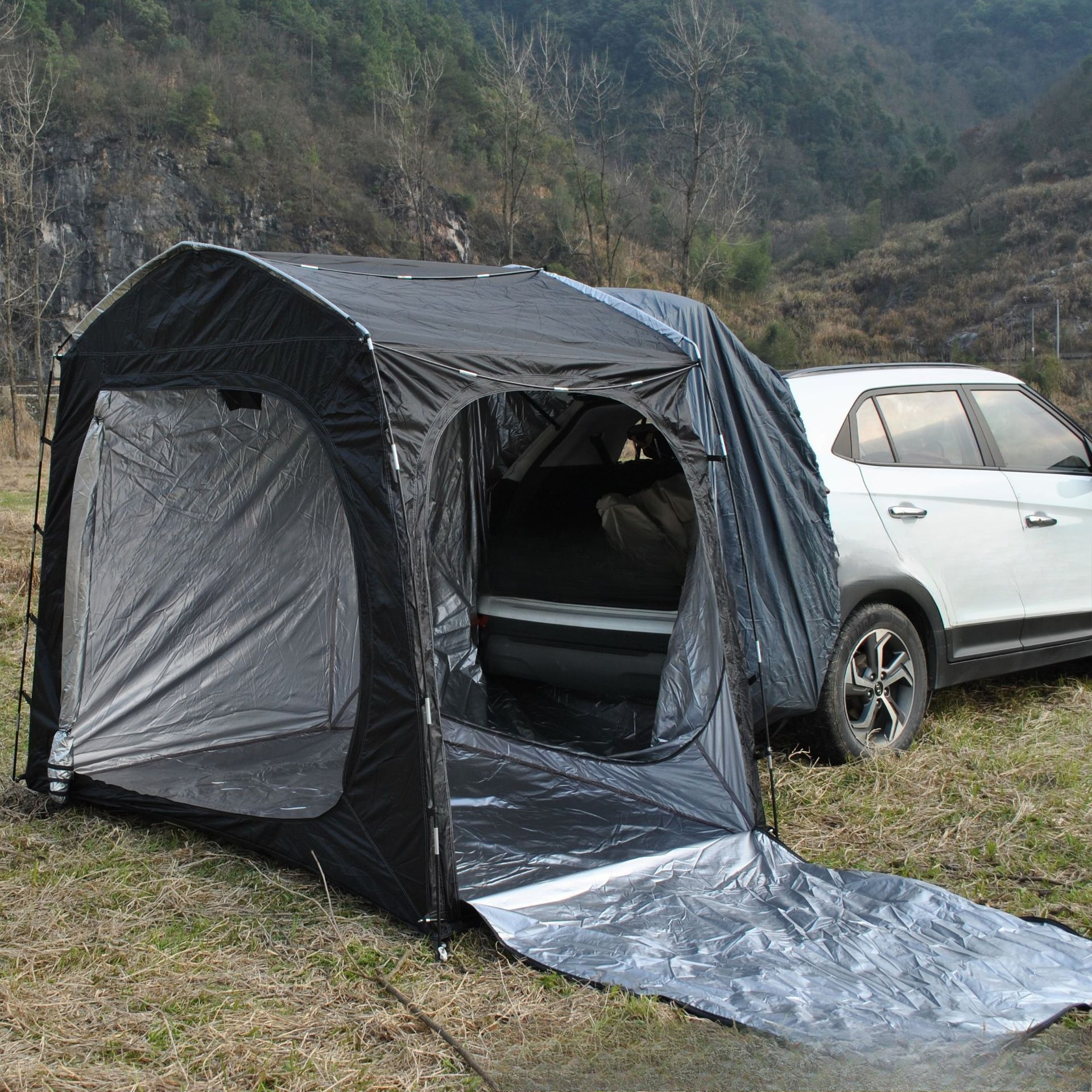 Easy to store full-model rear  - đánh giá và giá Emergency Mylar Tent