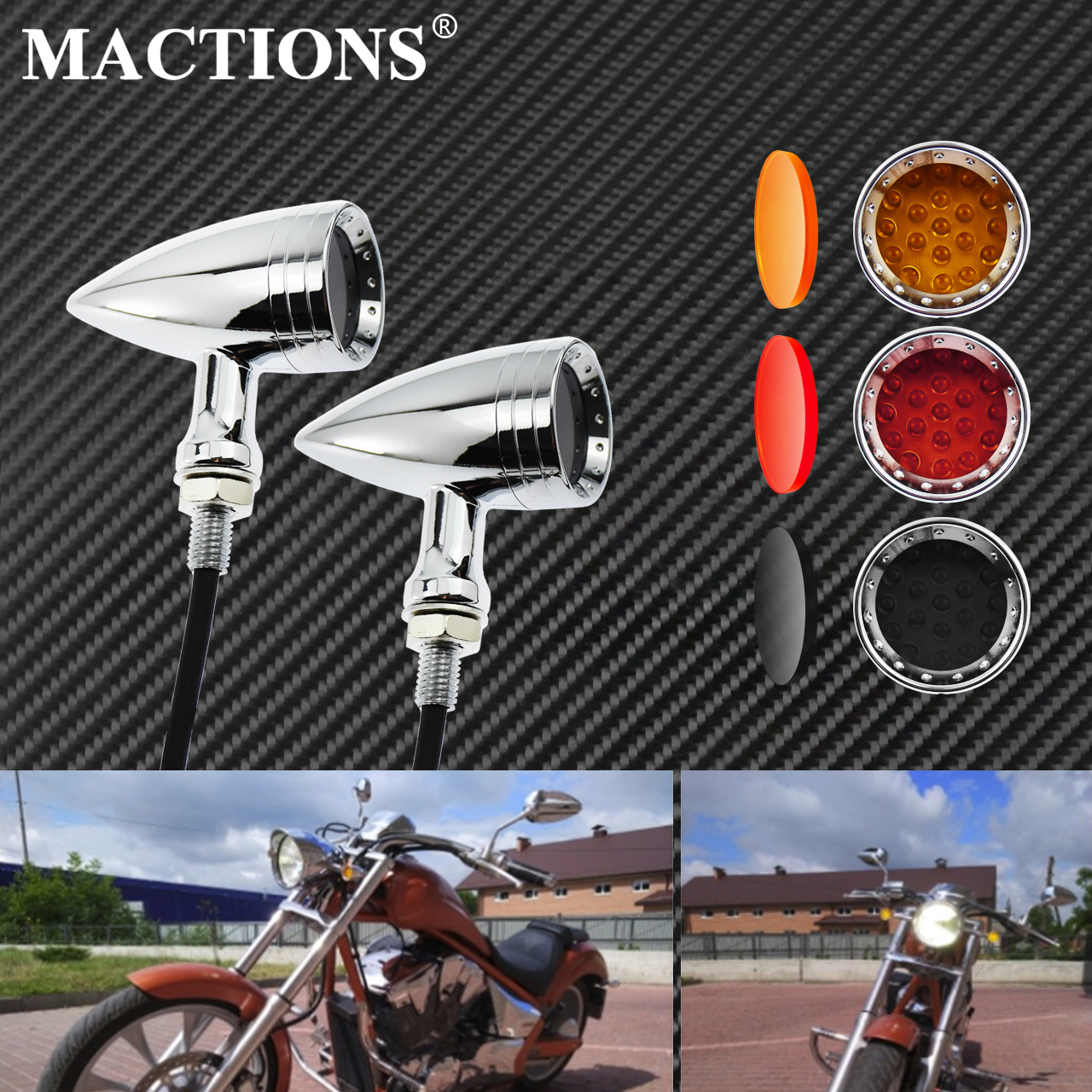 Motorcycle LED Turn Signal Bul - đánh giá và giá Signal Panel Orange