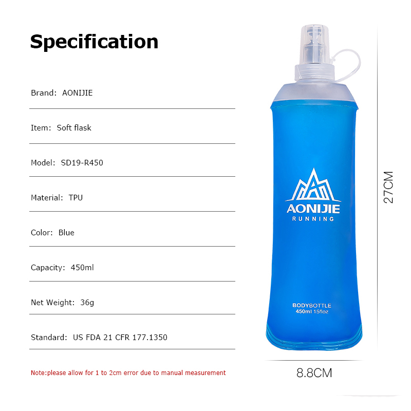 AONIJIE SD19 R450 Soft Flask F - đánh giá và giá Water Bag Collapsible
