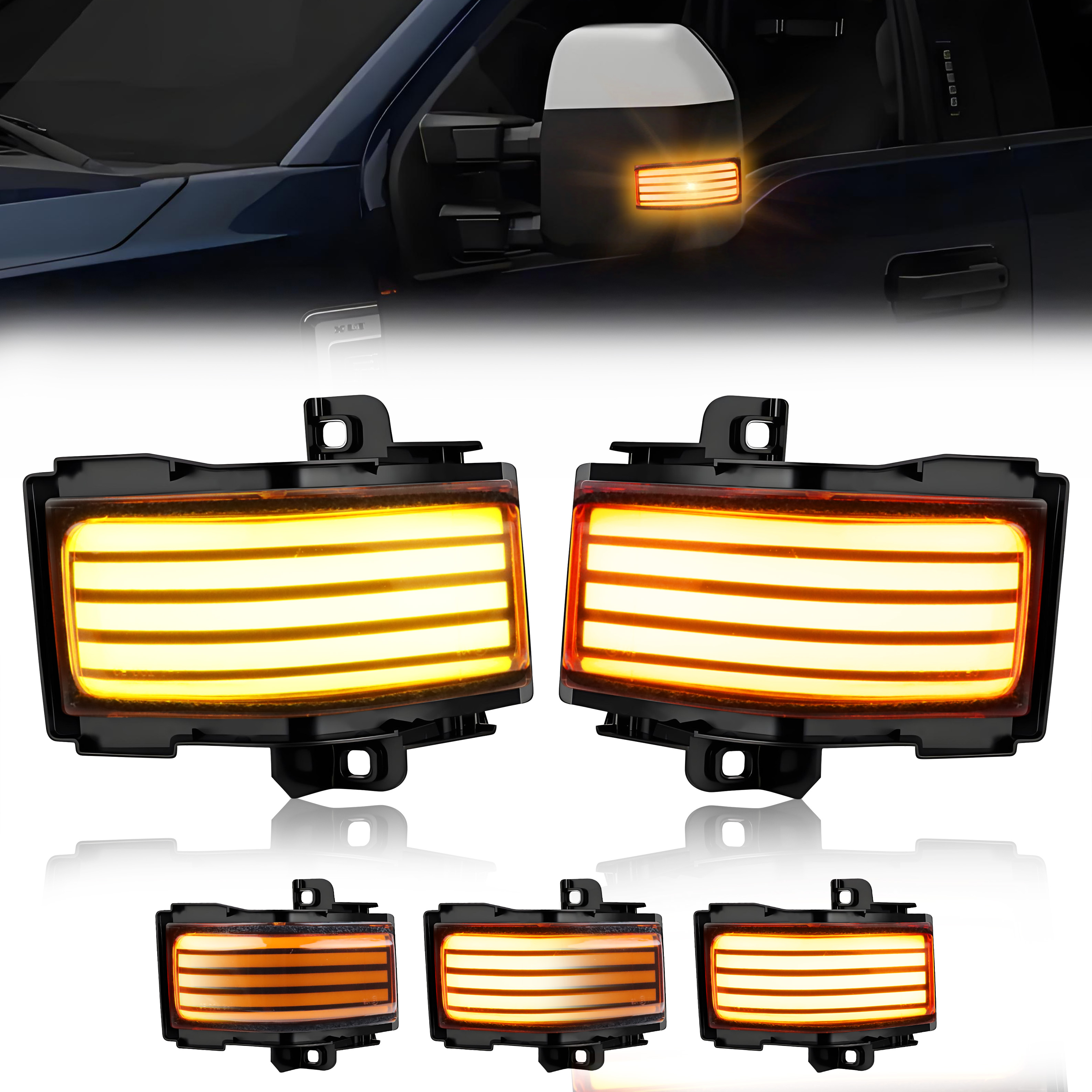 2Pcs Turn Signal Light Side Mi - đánh giá và giá Signal Panel Orange