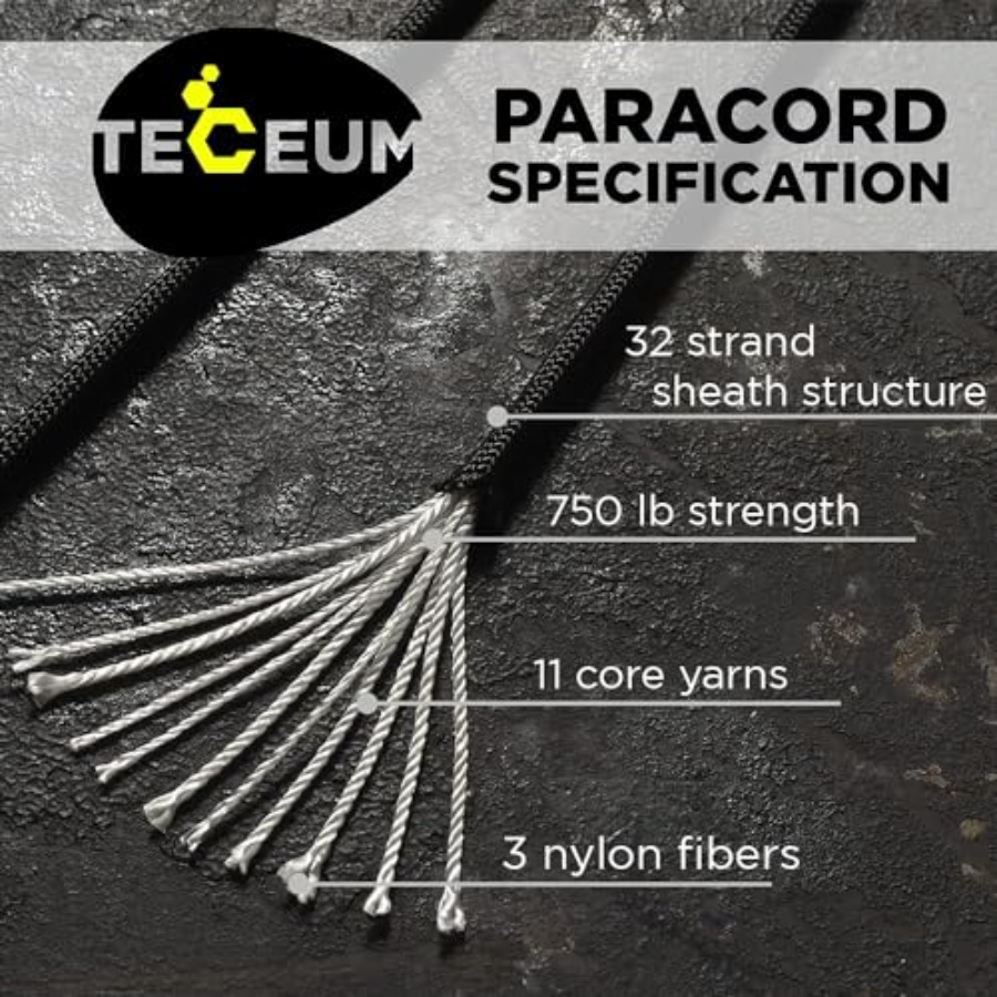 Paracord Rope 750 lb 1000ft/ 2 - đánh giá và giá Para Cord 1000Ft