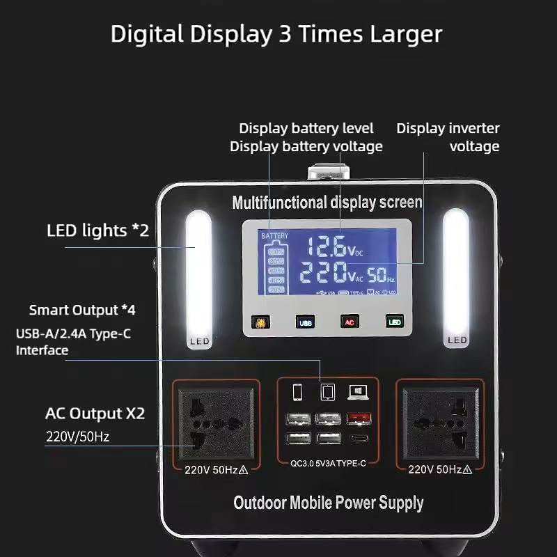 220V LiFePO4 Portable Power St - đánh giá và giá Solar Emergency Charger