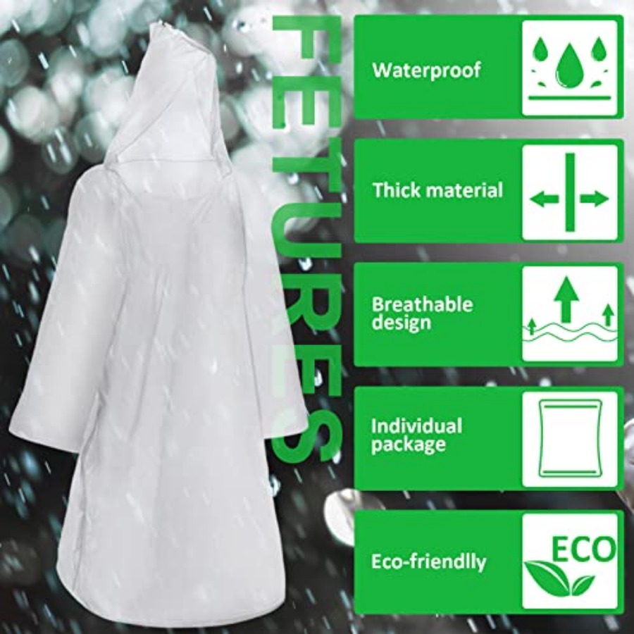 150 Pcs Disposable Rain Poncho - đánh giá và giá Emergency Poncho Rain