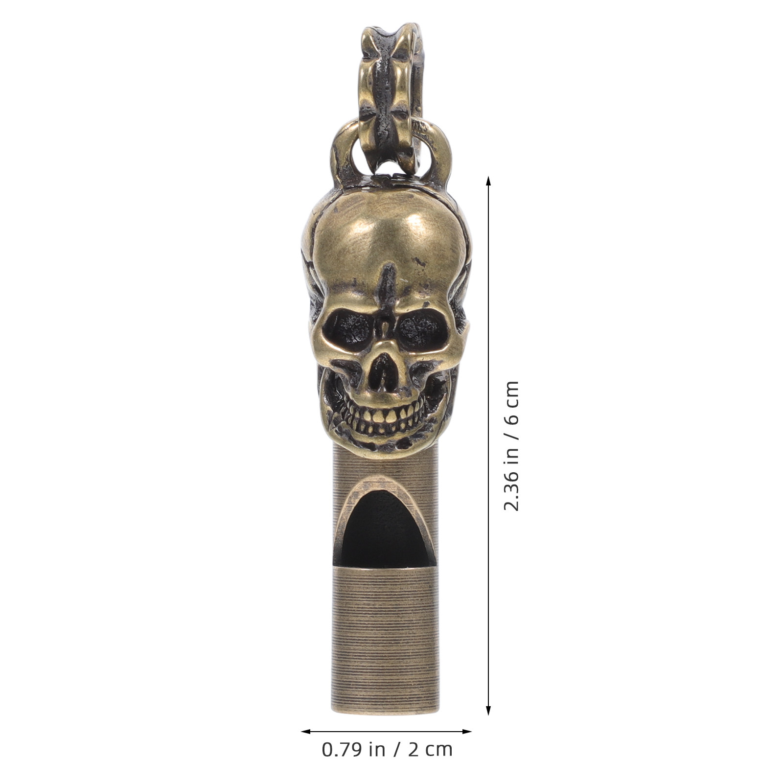 Creative Skull Head Copper Whi - đánh giá và giá Emergency Whistle Loud