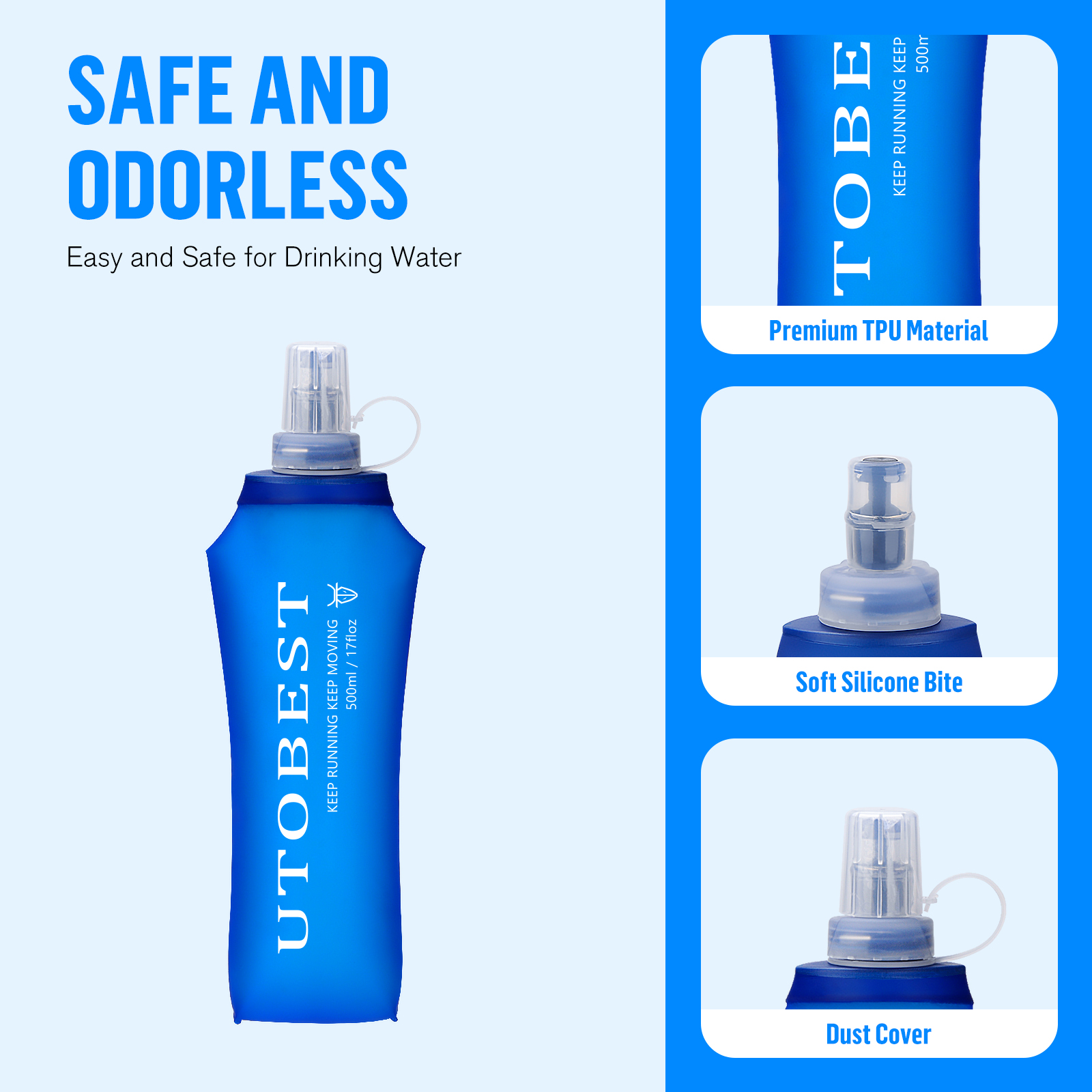 UTOBEST 250ml 350ml 500ml Soft - đánh giá và giá Water Bag Collapsible