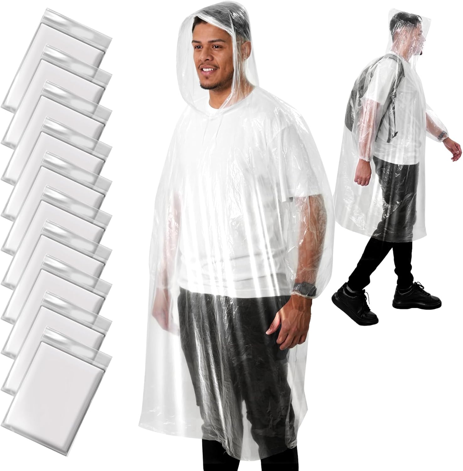 Disposable Rain Poncho for Adu - đánh giá và giá Emergency Poncho Rain
