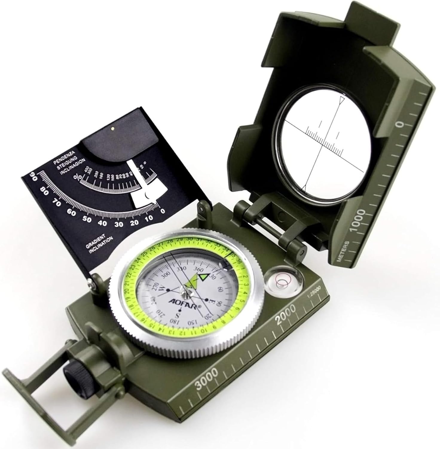 Military Compass for Hiking, L - đánh giá và giá Compass Lensatic