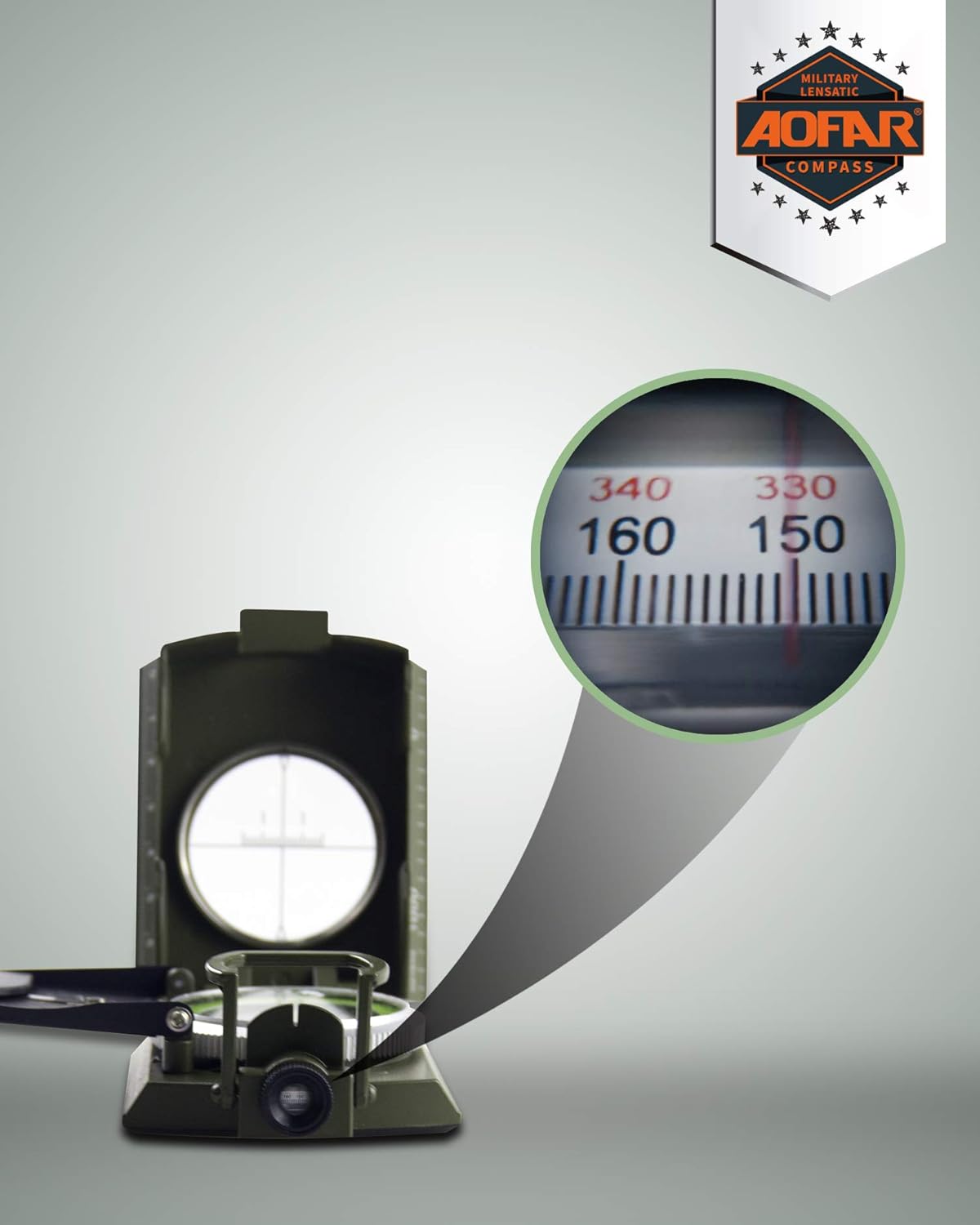 Military Compass for Hiking, L - đánh giá và giá Compass Lensatic