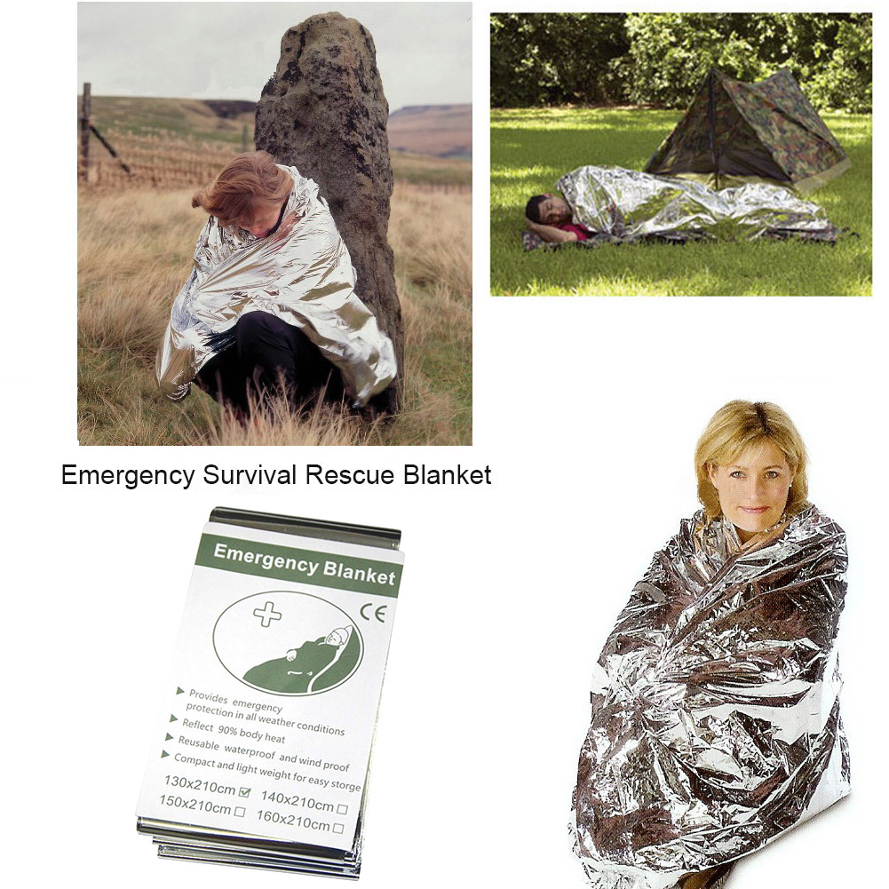 5Pcs Outdoor Emergency Blanket - đánh giá và giá Bivy Bag Emergency