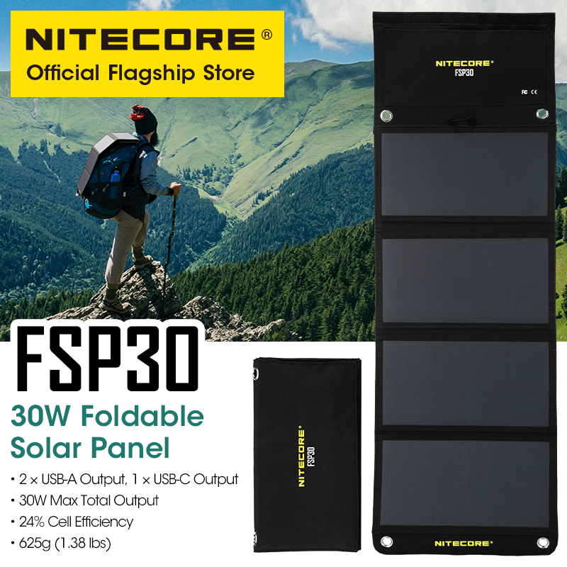 NITECORE FSP30 30W Portable So - đánh giá và giá Solar Emergency Charger
