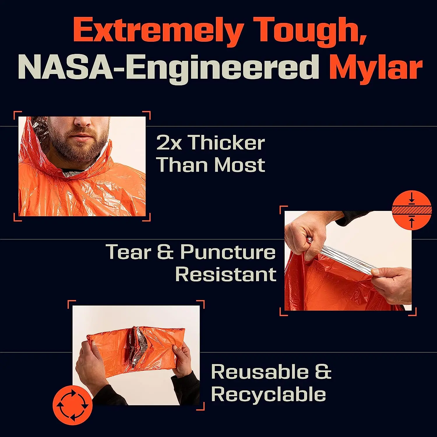 LIFE Emergency Survival Poncho - đánh giá và giá Survival Blanket Reflective