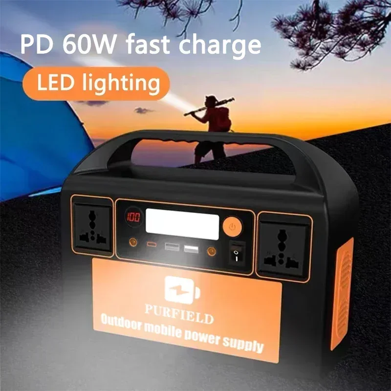 PURFIELD 220V 110V 300W Portab - đánh giá và giá Solar Emergency Charger