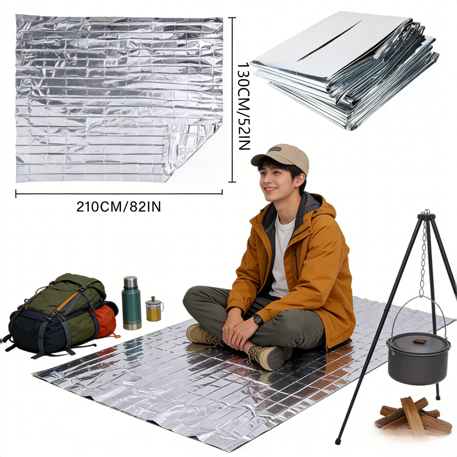 Foldable Reflective Survival B - đánh giá và giá Survival Blanket Reflective