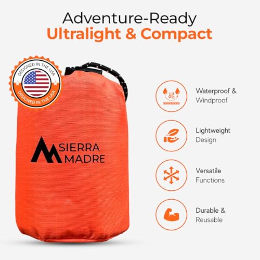 Emergency Sleeping Bag Ultrali - đánh giá và giá Emergency Mylar Tent
