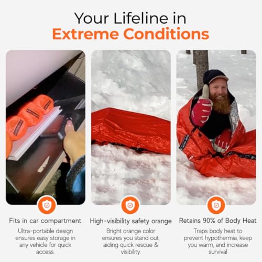 Emergency Sleeping Bag Ultrali - đánh giá và giá Emergency Mylar Tent