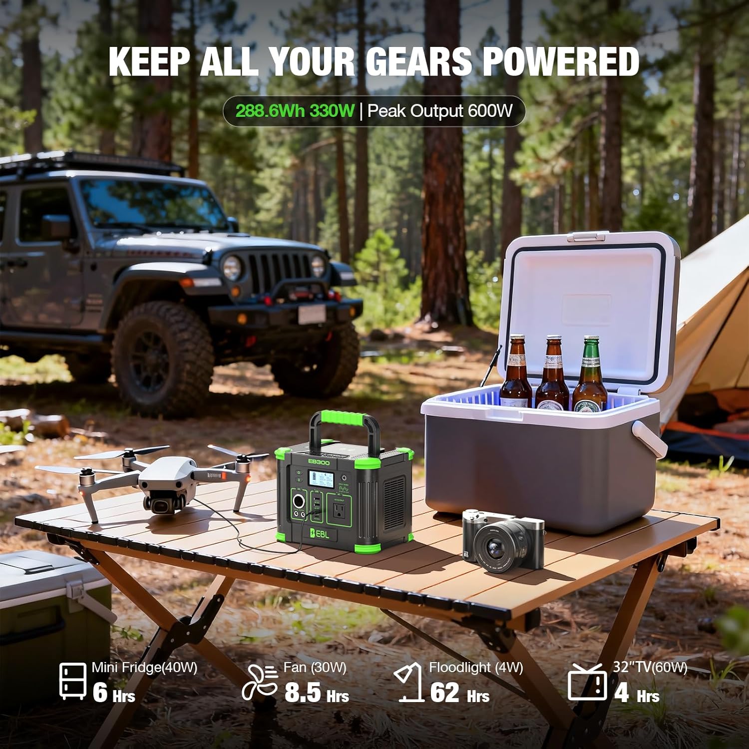 330W Portable Power Station 28 - đánh giá và giá Solar Emergency Charger